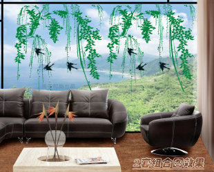 春燕飘柳 韩版第三代可移卧室床头客厅电视沙