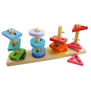 儿童益智木制玩具 手指精细动作训练 区分颜色