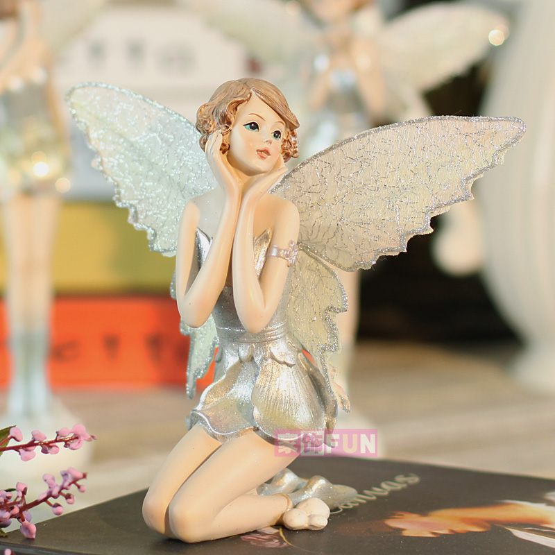 树脂天使花仙子摆件...