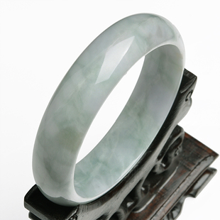  淘金币 意翡缘特价天然翡翠玉镯子A货缅甸玉石手镯带证书有瑕疵