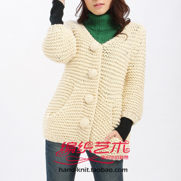 【多图】<em>手工开衫毛衣棒针编织</em> - <em>手工开衫毛衣</em>