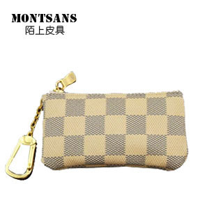  MONTSANS迷你韩版真皮女士小拉链包可爱硬币包/钥匙包钱夹 零钱包