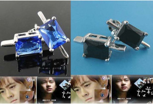 58包邮(放羊的星星)林志颖飞翔超人四爪钻石耳钉