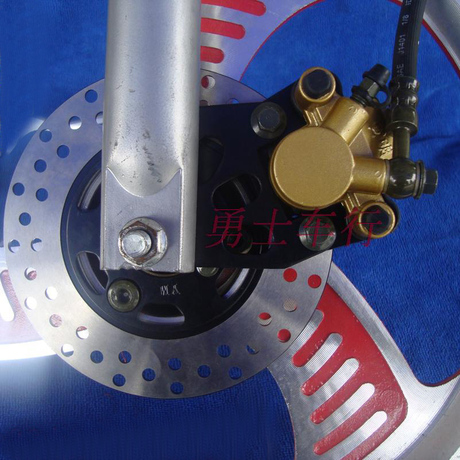 电动自行车前碟刹改装 油压刹车液压80直径小盘轮毂改装套件 diy
