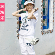 【淘宝拍卖】一元拍 韩国人气休闲运动女套装休闲女装(上衣+裤子)
