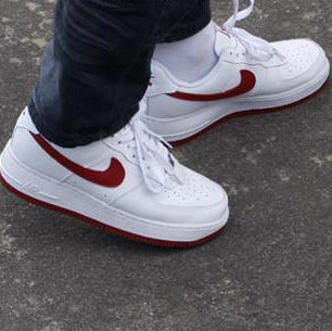 淘宝网商城-NIKE耐克AF1新款白红（黑）情侣款休闲板鞋！超人气-运动鞋-图片
