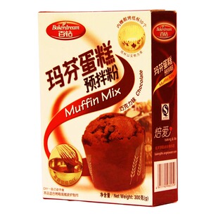  【限时特价】安琪百钻玛芬蛋糕预拌粉 烤箱diy蛋糕粉巧克力味300G