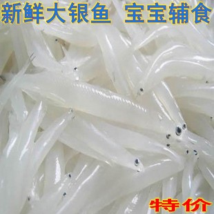 青岛鱼姐,新鲜小银鱼 大银鱼 冰鱼,大个头,宝宝辅食
