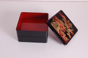  双层新年便当盒/日式便当盒 寿司盒 点心盒 糕点盒美食盒