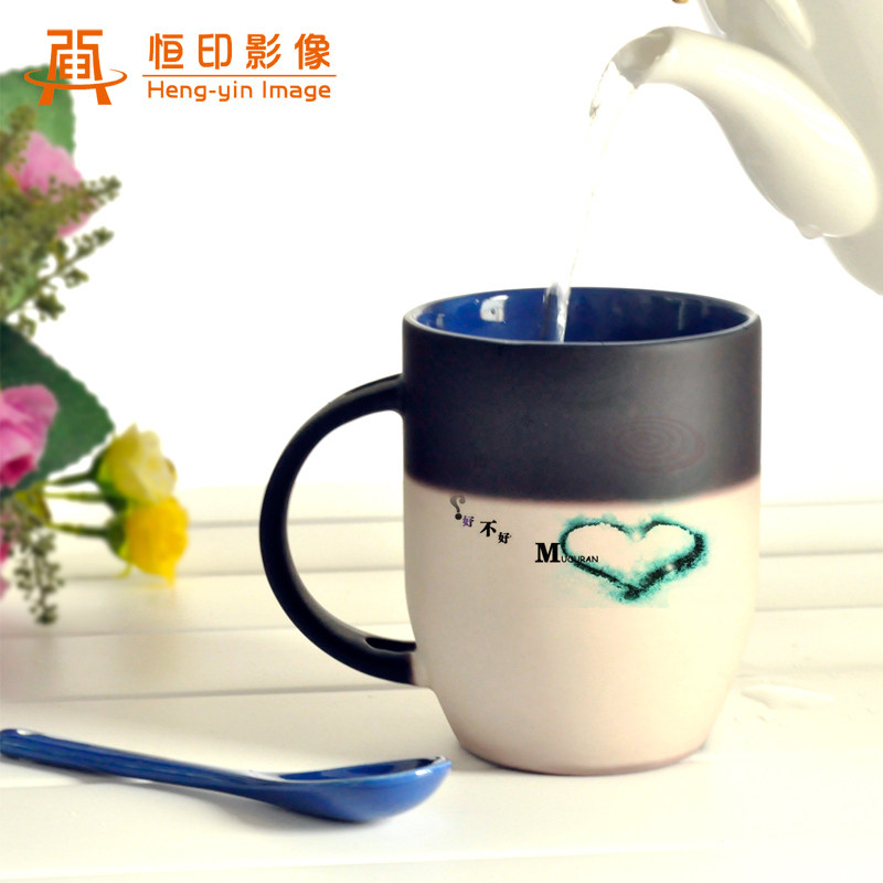 中秋节<em>非诚勿扰</em>变色杯创意diy夜光<em>杯子</em>定做照