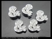 水钻字母链韩版水晶字母全钻穿带符号手机钻材料包饰品钻