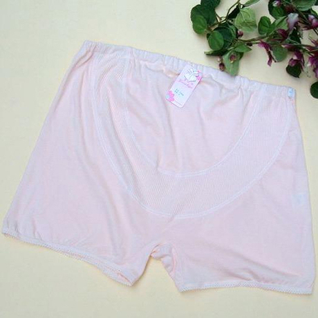 高弹力超大码孕妇短裤 松紧带调节 平角内裤孕