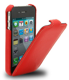 New solid color Apple 4S cellphone shell iphone44s shell the clamshell holster up and down open
