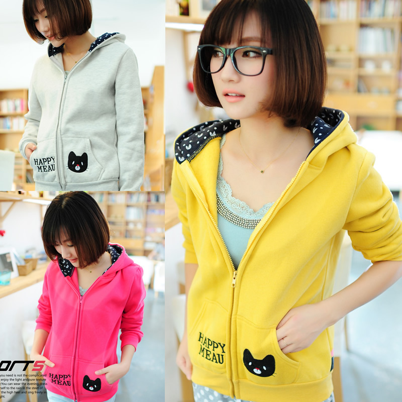 休闲秋装外套可爱长袖...