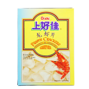  正宗Oishi上好佳 龙虾片盒装 膨化休闲食品 200g 需油炸 换购
