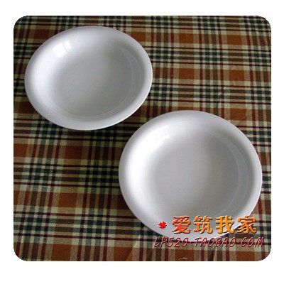料理餐具/韩式窄边盘/骨瓷披萨盘/陶瓷/白瓷/微波炉烤盘/防烫盘