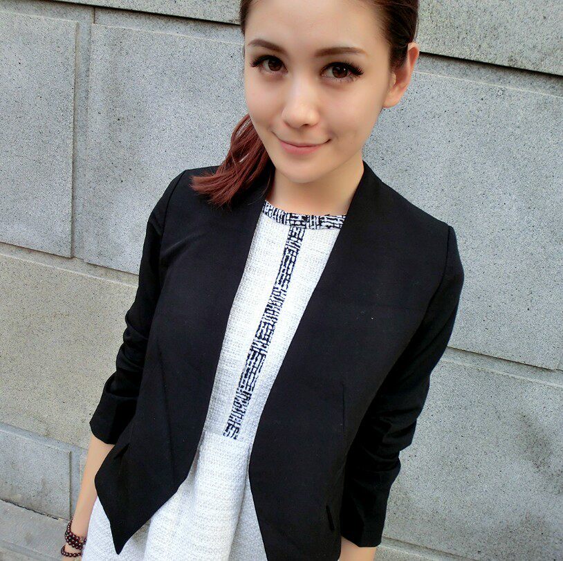 【多图】<em>黑色</em>七分袖<em>小西装</em> - <em>黑色</em>七分袖<em>小西装</em>