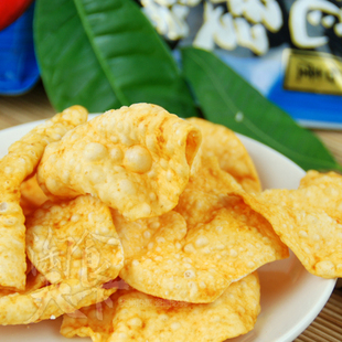  台湾进口食品膨化食品淡水龙虾饼 超级大包零食 龙虾片非油炸年货