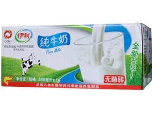  伊利 纯牛奶16*250ml/盒