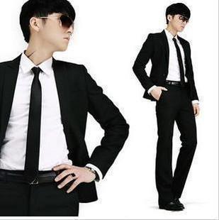  男士西服套装修身西装套装新郎礼服男式结婚休闲礼正装演出服司仪