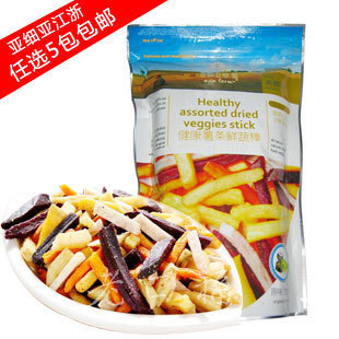  亚细亚田园果蔬 健康薯条鲜蔬棒100g 休闲零食蔬果干 江浙5份包邮