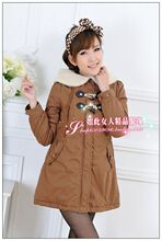 现货*<span class=H>艾格</span>周末正品2011冬复古田园诗米色棉服110232016**80-649