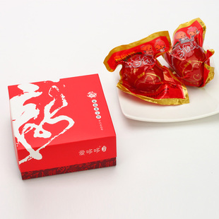  爱哆哆商城传统新鲜西点喜蛋红蛋喜饼诞生滕龙礼盒+2无防腐剂喜蛋