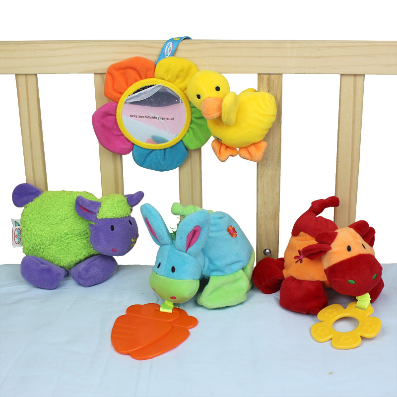 正品打折新生儿宝宝床铃0-1岁婴儿玩具动物床