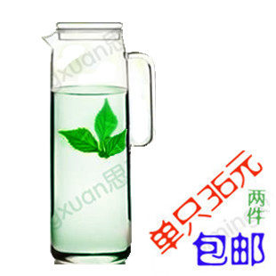 波顿正品耐热玻璃创意冷水壶大号凉水壶大容量玻璃水壶耐热凉水杯