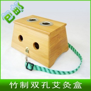 Bamboo moxibustion box Bamboo Moxa box 2-hole moxibustion apparatus|Moxibustion device Moxa furnacein the Personal Care/Health/Massage equipment , Meridian Health Care Equipment , Moxa burner category - from Buy2taobao.com to provide professional Taobao agent buy service