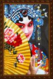 纯棉正品  贵妃醉酒  脸谱 真绣坊十字绣  套件   中格