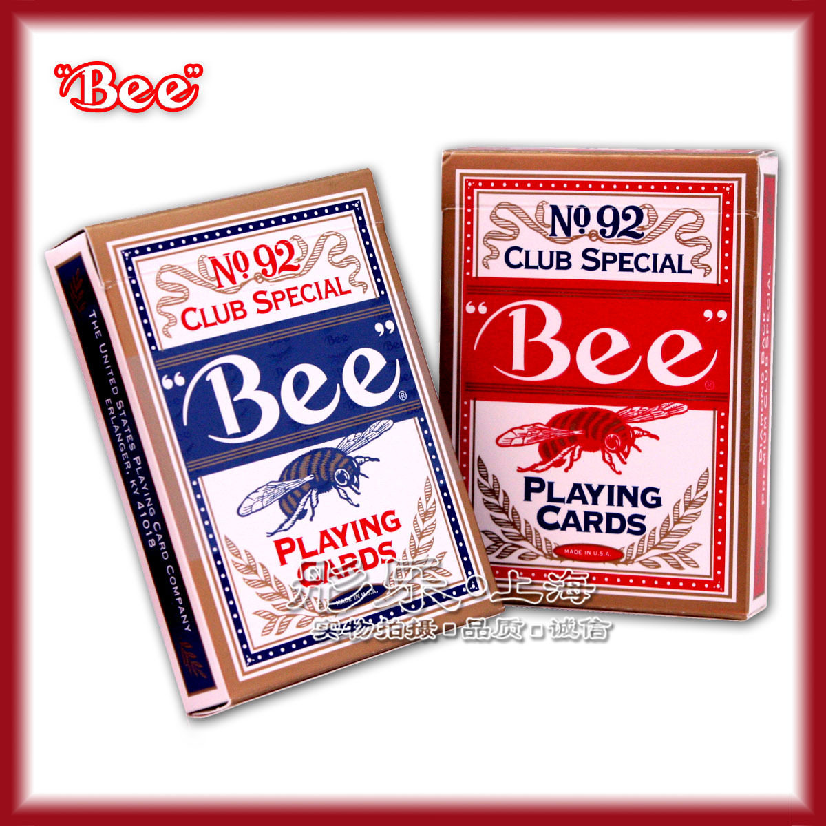 NO.92 Bee bee playing cards Poker United States authentic original