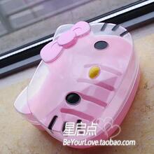 Hello Kitty 可爱公仔头造型肥皂盒 水晶盖皂盒 创意 时尚