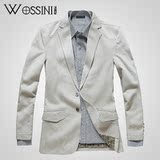 沃西尼2012春季新款 牛津纺面料 男式商务 休闲西服 西装