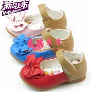  秋季新款（208）蝴蝶结儿童皮鞋PU软皮牛筋底儿童鞋公主皮鞋