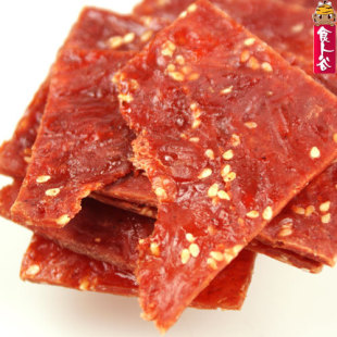  【食人谷】靖江特产正片猪肉干 芝麻蜜汁原味猪肉脯250g