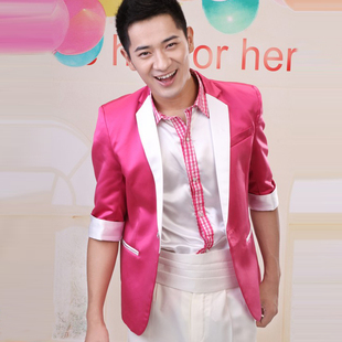  爱依诗婚纱男士礼服 舞台演出男装 男主持人礼服 夏季短袖礼服