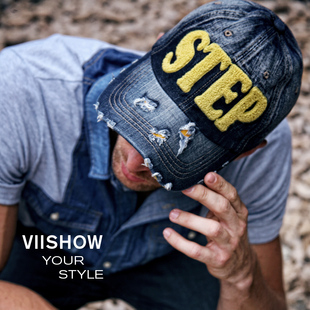 Viishow tide brand genuine Hat man and leisure old cowboy baseball caps Spain imported summer tide Cap