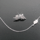 韩国进口 典雅925银小叶子项链