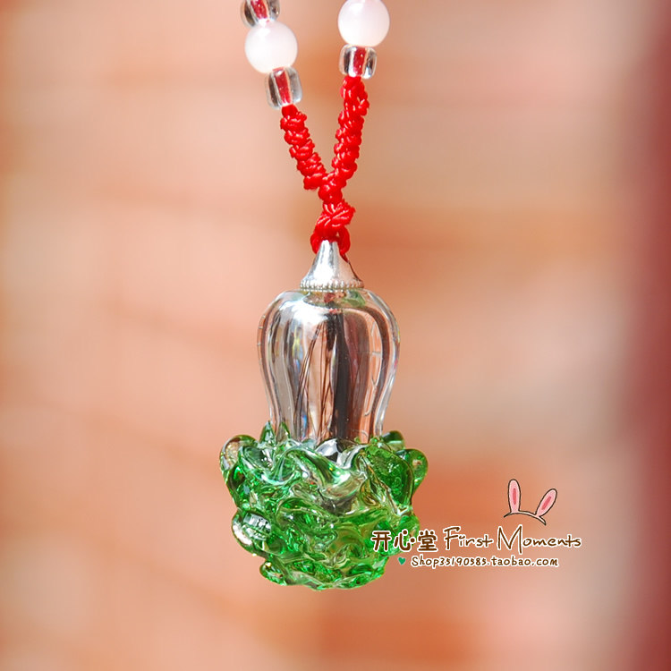 Baby keepsake baby's fetal hair lanugo pendant Crystal pendant pendant pendants Pak Choi DIY self operation