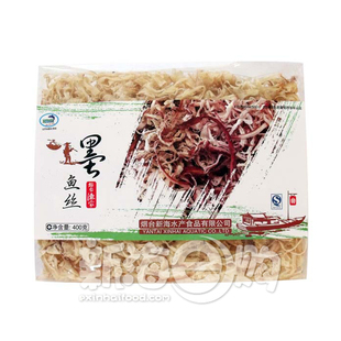  新海正品 墨鱼 墨鱼丝 墨鱼干 水产品干货 新海水产400g墨鱼丝