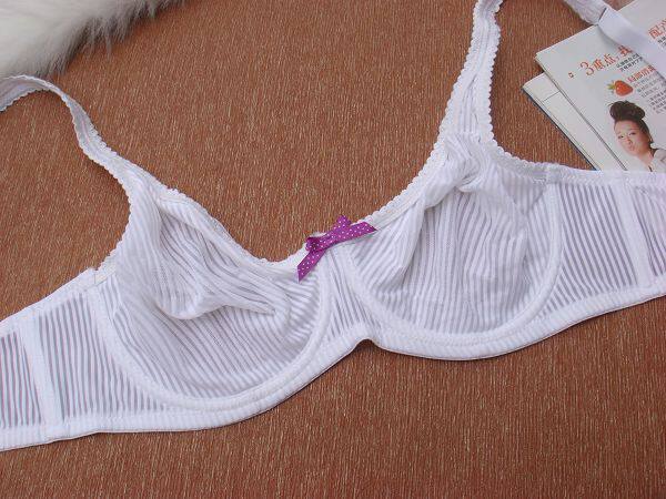 满<em>70</em>包邮性感欧美外单原单白色透明蕾丝内衣