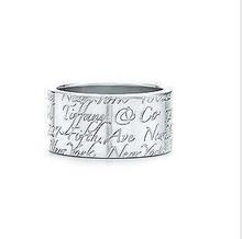 tiffany 925 anillo de plata mágica patrón de ancho.  Tiffany tejido mágico Amplio anillos * 925 *