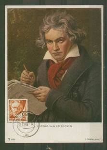 德国莱茵兰普法尔兹1949年音乐家贝多芬邮票