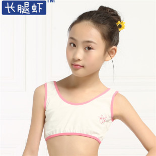 长腿虾透气全纯少女内衣 宽带微胖<em>小学生</em>发育
