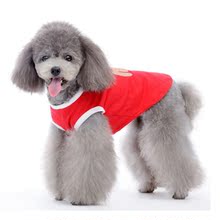 DOGO 2012夏新款立体绣Awesome T恤狗狗衣服宠物服饰亮丽中国红