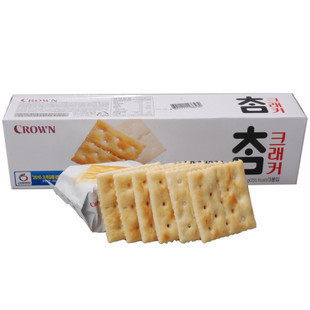  韩国进口食品CROWN可拉奥太口咸味饼干低卡路里无糖56g/80g
