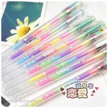 [特价] 可爱 梦幻彩虹 水粉笔 日记彩粉笔 笔记色粉笔 每支有6色