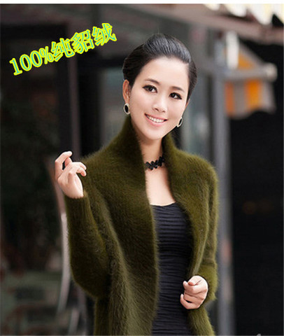 新款正品长毛水貂绒衫女皮草<em>毛衣外套</em>披肩<em>短款</em>