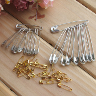  金色/银色安全别针 常规用料服装辅料 手工DIY 大小规格选